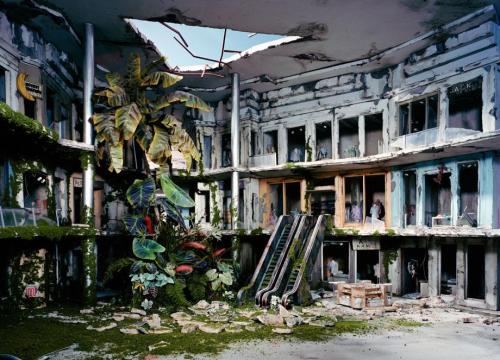 "Mall" by Lori Dix, 92"x42"x100". 